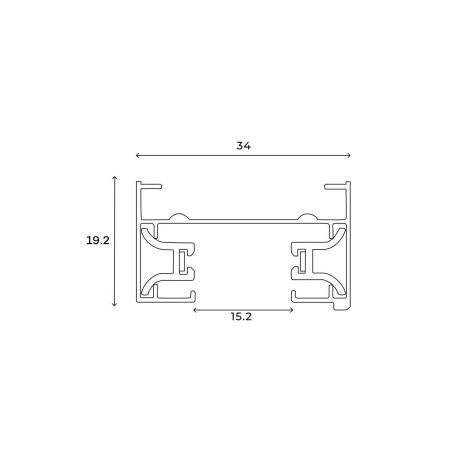 Шинопровод однофазный накладной Hesby Lighting Skylite (Скылите) HSBL_0212