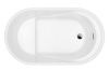 Ванна акриловая Abber AB9277 130х75 отдельностоящая овальная с каркасом