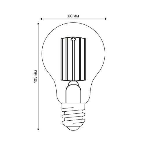 Лампа светодиодная Uniel LED-A60-7W/4000K/E27/CL GLY01TR - фото 5