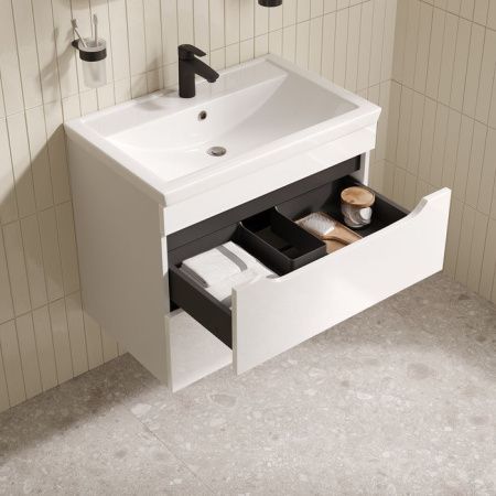 Тумба с раковиной Iddis Ray RAY70W0i95K 70х50 подвесная цвет белый