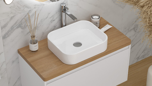 Столешница Velvex KLAUFS st.KLA.90 дуб французский 89х45х4 накладная цвет шатанэ - фото 4