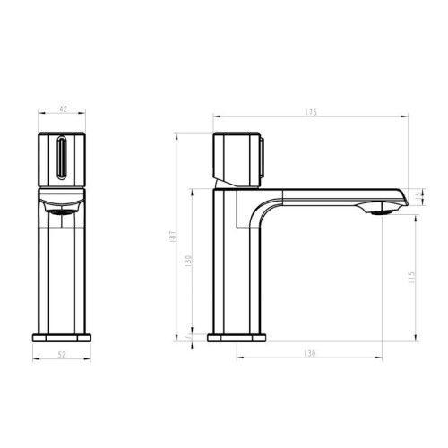 Смеситель Esko ABU26 на раковину хром - фото 3