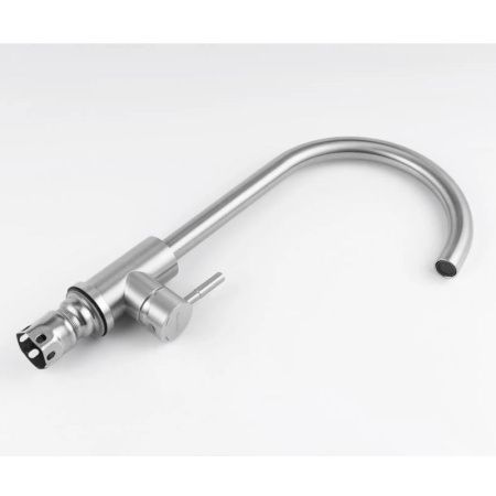 Смеситель для кухни Knotlor STREAMLINE SS-01 на мойку нержавеющая сталь