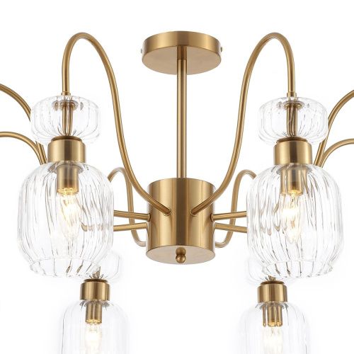 Люстра на штанге Escada Gloss (Глосс) 1141/8PL Clear - фото 4