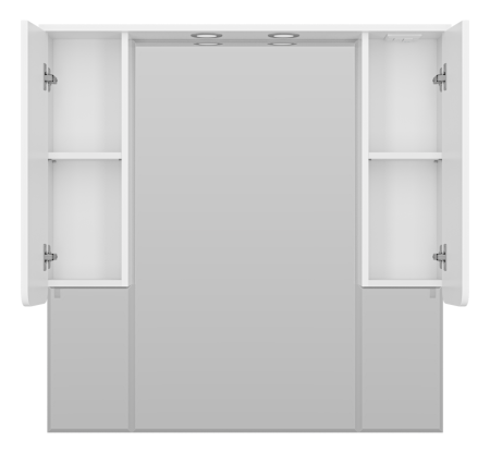 Зеркало-шкаф Misty Чегет П-Чег-02105-01Л 100х100 подвесной цвет белый