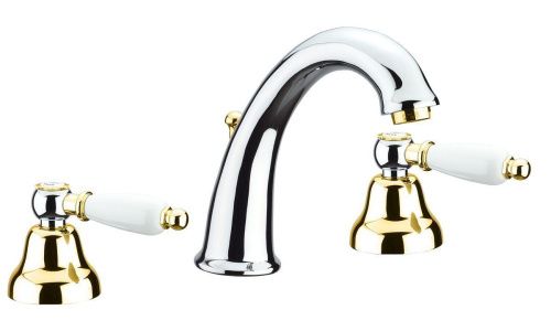 Смеситель Fiore 02CO0628 на раковину хром/золото - фото 2