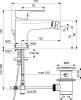 Смеситель Ideal Standard Sesia BC206AA на биде хром