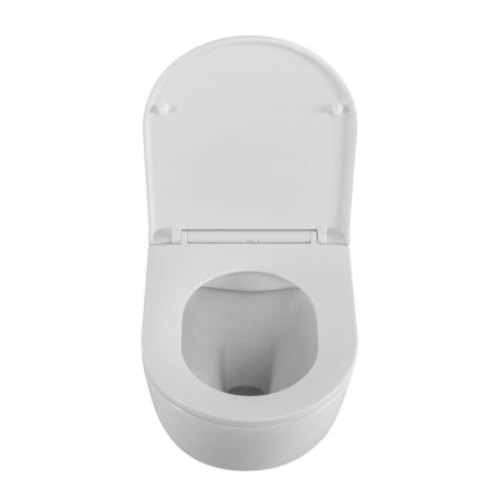 Унитаз подвесной BelBagno UNO BB3105CHR/SC белый с сиденьем микролифт безободковый каскадный смыв
