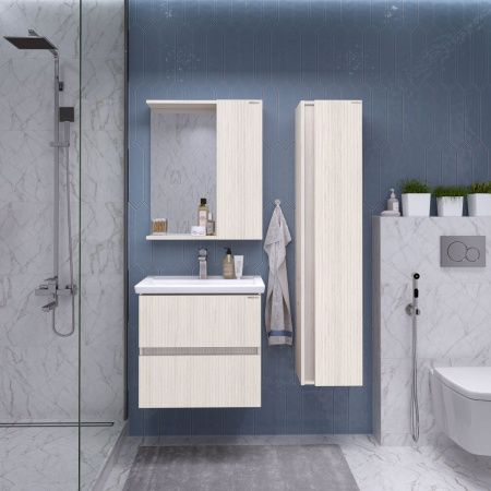 Зеркало-шкаф Grossman Юнит 206011 60х70 подвесной цвет бежевый