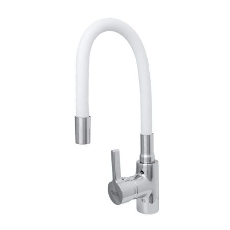Смеситель для кухни Сантаком StMira 5098-3 на мойку белый