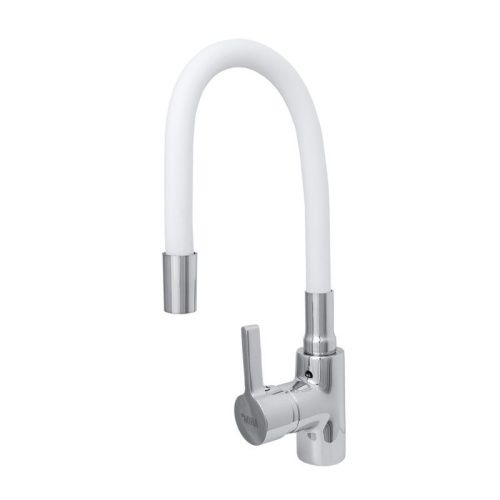 Смеситель для кухни Сантаком StMira 5098-3 на мойку белый - фото 2