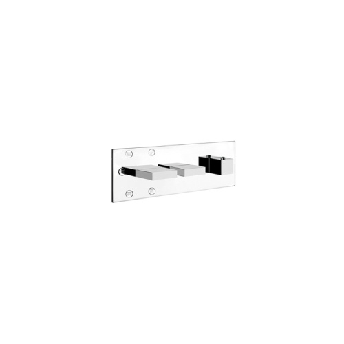 Смеситель для душа Gessi Rettangolo 43032#031 встраиваемый в стену хром с термостатом (внешняя часть) - фото 2