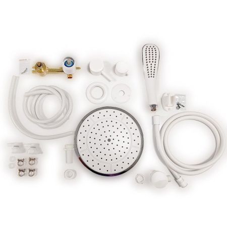 Душевая кабина Тритон Грэй-Вайт Щ0000067301 90х90 четверть круга с крышей ориентация универсальная