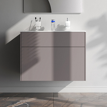 Тумба под раковину Am.Pm Inspire V2.0 M50AFHX0803EGM 81х49х60 подвесная цвет серый матовый