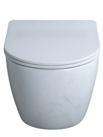 Унитаз подвесной Gid Convexo 62228Y черный с декором с сиденьем микролифт безободковый смыв торнадо