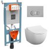 Комплект унитаз с инсталляцией и клавишей смыва Vitra Sento 9830B003-7207
