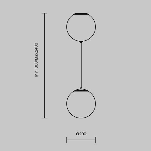 Светильник подвесной Maytoni Twins Modern MOD427PL-L20B3K - фото 4