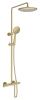 Душевая стойка Vincea Desire VSFS-1D0TBG настенная цвет золото с термостатом