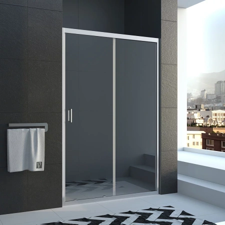 Душевая дверь Veconi Vianno VN46-130-01-C5 130х185 стекло прозрачное профиль хром глянцевый