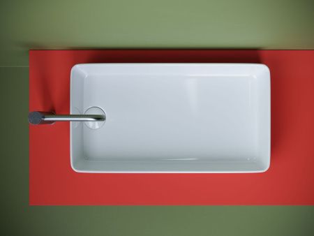 Раковина из сантехнического фарфора Ceramica Nova ELEMENT CN5048 60х30 накладная цвет белый без отверстий под смеситель