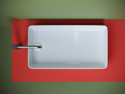 Раковина из сантехнического фарфора Ceramica Nova ELEMENT 62 см CN5048 накладная цвет белый - фото 4
