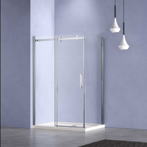 Душевой уголок Vincea Como-N VSR-4CN1014CL 140х100 стекло прозрачное профиль хром глянцевый - фото 3