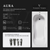 Ванна чугунная Vinsent Veron Aura VAU1707042 170х70 пристенная прямоугольная с ножками