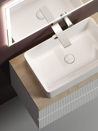 Тумба под раковину Sancos SNOB T SNT100W 100х40 подвесная цвет белый