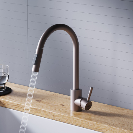 Смеситель для кухни Dorff Logic D3007511 на мойку сатин