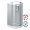 Душевая кабина Niagara Classic 33121423LBKG 120х80 асимметричная без крыши ориентация левая