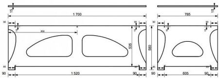 Экран фронтальный для ванны Эстет Дельта ФР-00014657