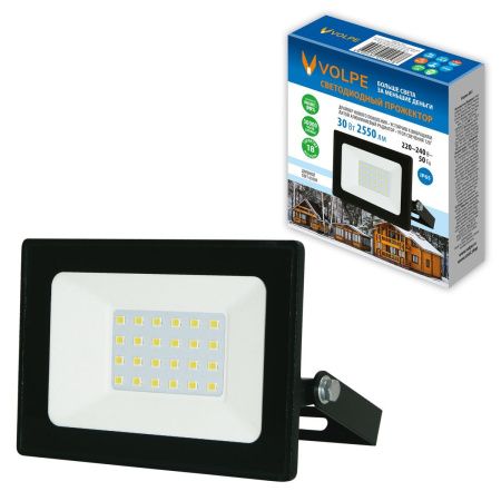 Прожектор Volpe ULF-Q519 30W/6500K IP65 220-240V BLACK
