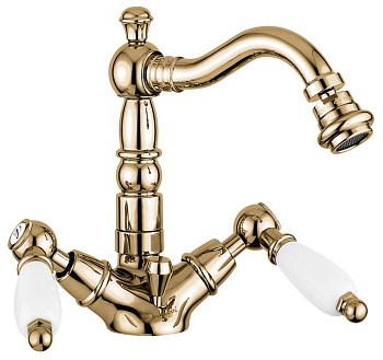 Смеситель Emmevi Deco Ceramic 121614/BR на биде бронза Смеситель Emmevi Deco Ceramic 121614/BR на биде бронза