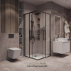Душевой уголок Grossman Cosmo 300.K33.02.1010.42.00 100х100 стекло прозрачное профиль графит матовый без поддона