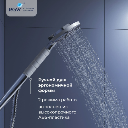 Душевая стойка RGW Shower Panels 30140123-01 настенная цвет хром