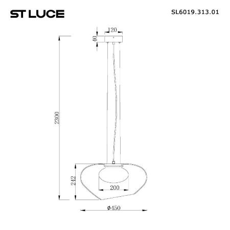 Светильник подвесной ST Luce Foray (Фораы) SL6019.313.01