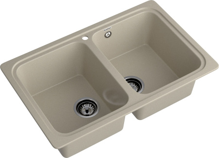 Кухонная мойка Granfest Standart S-780K топаз 79х50 цвет серый поверхность матовая