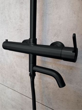 Душевая стойка AltroBagno Unione AltroBagnoUnione030209MB настенная цвет черный
