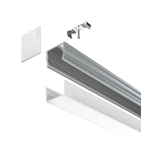 Алюминиевый профиль накладной Maytoni Led Strip ALM007S-2M
