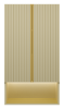 Шкаф Brevita Vega VEG-08060-031 60х32х110 подвесной цвет бежевый/золотой