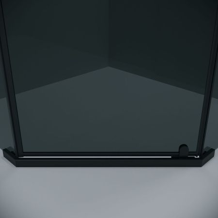 Душевой уголок Grossman Pragma 302.K33.03.9090.21.10 90х90 стекло тонированное профиль черный без поддона