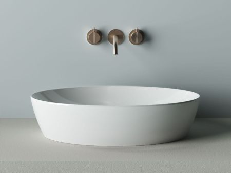 Раковина из сантехнического фарфора Ceramica Nova ELEMENT CN5018 60х40 накладная цвет белый без отверстий под смеситель