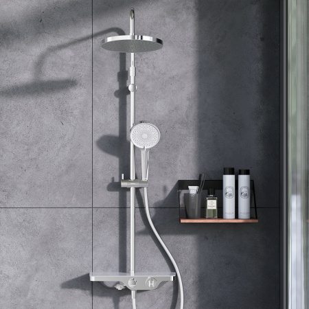 Душевая стойка Damixa Apollo 947760000 настенная цвет хром