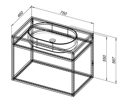 Консоль под раковину Allen Brau Liberty 1.33001.60
