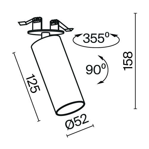 Светильник встраиваемый Maytoni Technical FOCUS LED C053CL-L12W4K-W-W - фото 2