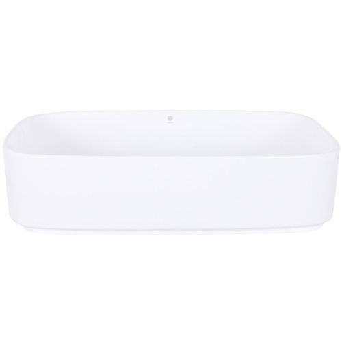 Раковина из сантехнического фарфора Orange B07-600W 60х40 накладная цвет белый - фото 4