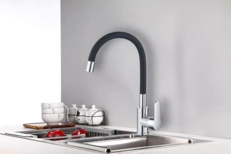 Смеситель для кухни Maretti Project PC31RGZ32 на мойку черный/хром