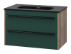 Тумба под раковину Brevita Greenwood GRE-09080-0802Я 80х50 подвесная цвет зеленый/коричневый