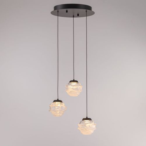 Светильник подвесной Delight Collection MD25030003-3A matt black/clear - фото 4