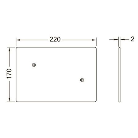 Заглушка Tece TECEflushpoint 9240999